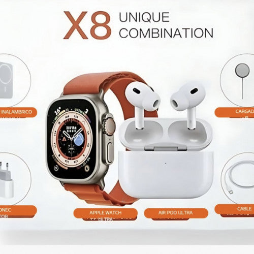 Smartwatch X8 + Auriculares ProAir Gratis