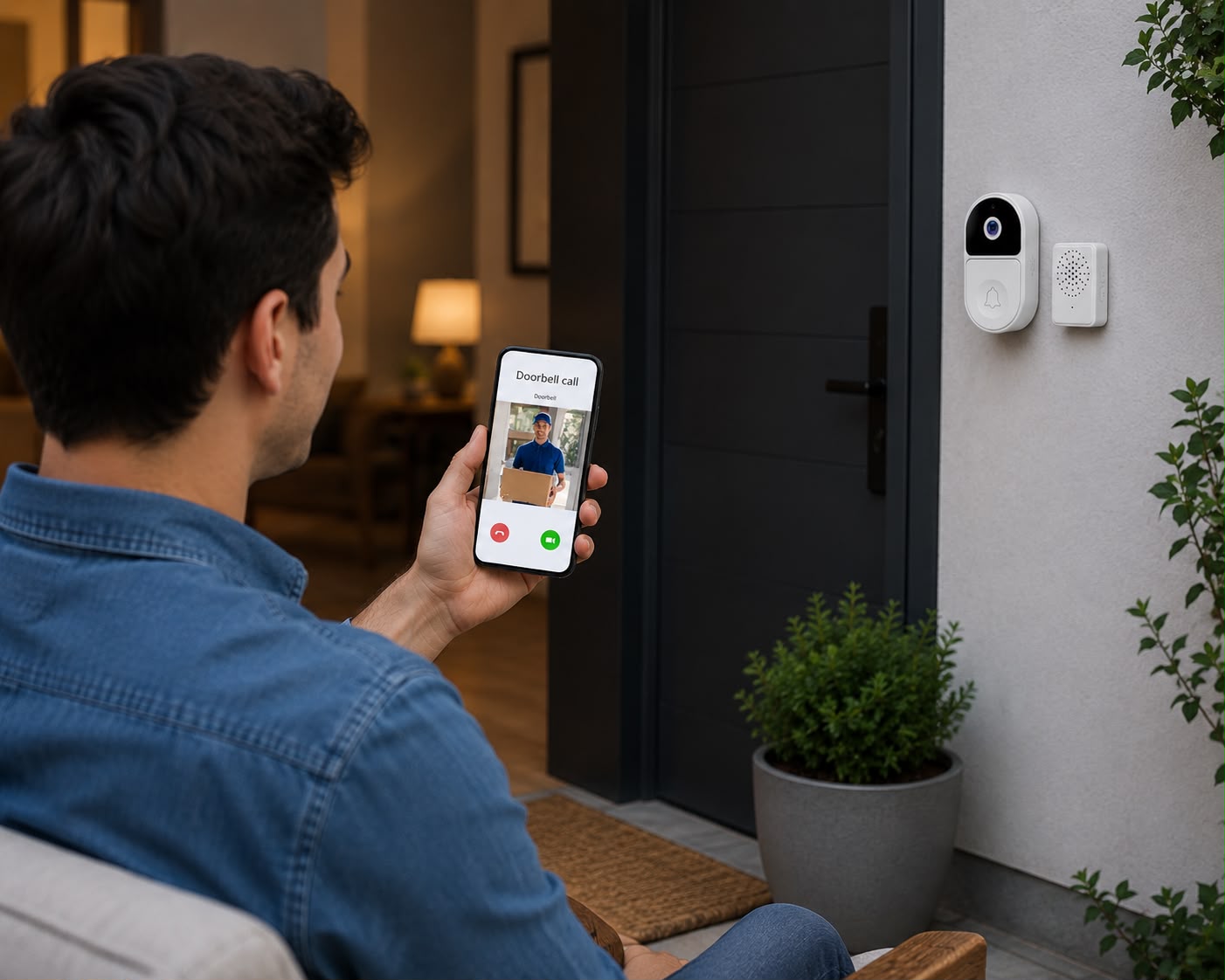 Timbre Inalámbrico Con Camara Bluetooth