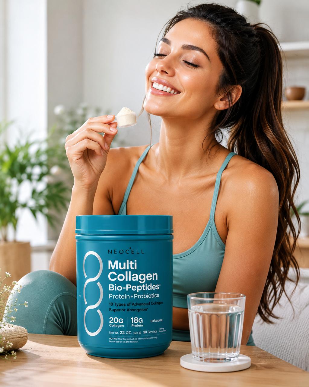 NeoCell Multi Collagen Bio-Petides Protein + Probiotics